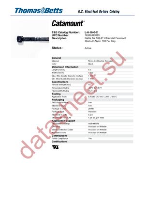 L-6-18-0-C datasheet  